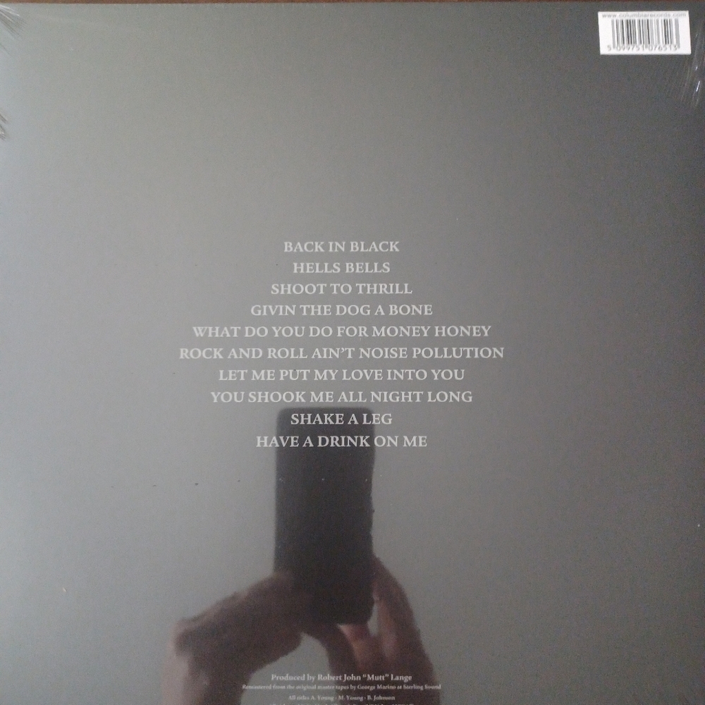 ACDC Back In Black LP - Picture 2 of 2